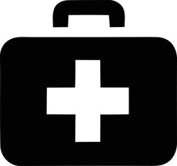 Obraz premium Essential Safety, First Aid Kit Essentials on Pure White