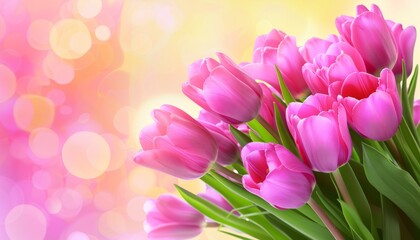 Obraz premium Blooming Beauty: A Vibrant Women's Day Celebration in Full Bloom