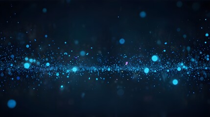 Blue Glow Particle Abstract Bokeh Background,visual effects, festive backdrop, celebration background, technology background, elegant design