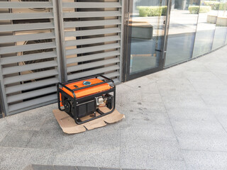 Depicted is a mobile generator that helps private businesses at the time of a power outage 