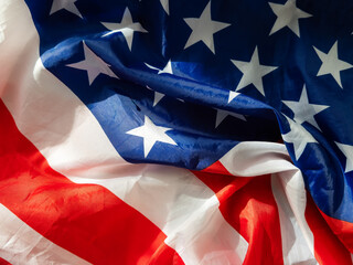 American Flag Wave Close Up for Memorial Day or 4th of July