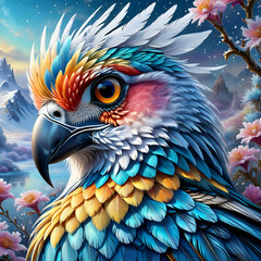 Obraz premium blue and yellow macaw