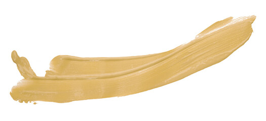 Light brown brush strokes isolated on transparent background.