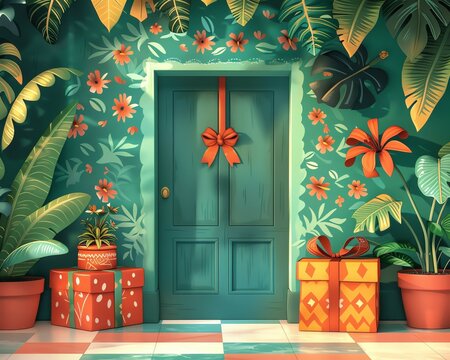 Interactive birthday card with scratchoff elements revealing a personalized message and birthday wishes