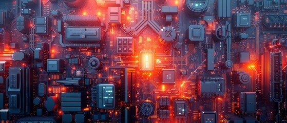 Global 3D architectural design top view showcasing building plans scifi tone Monochromatic Color Scheme