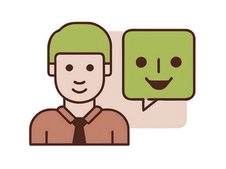 simple man icon. social icon. Businessman icon. 
