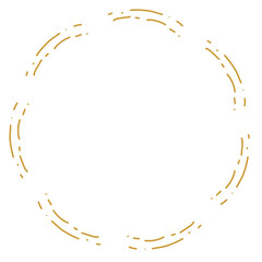 ほわほわ円フレーム金