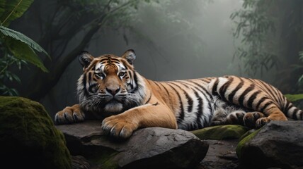 Obraz premium tiger in the jungle