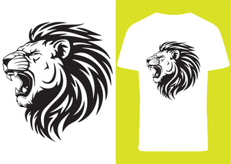 Lion t shirt design