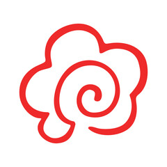 手書きの赤い花丸マーク