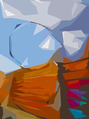 GEOMETRICAL ART ABSTRACTS FOR THE BACKGROUND