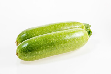 Zucchini on white background in Shouguang, Weifang, Shandong, China