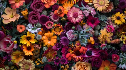 a solid flower cover densely pic