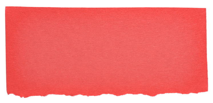Red paper note with copy space for text