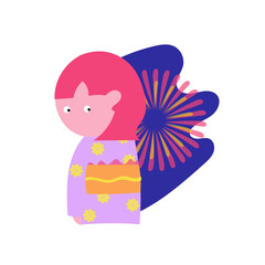 a person wearing a yukata