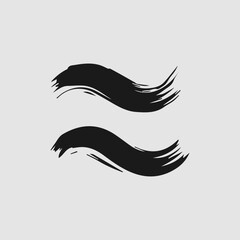 nge design elements. Dirty texture banners. Painted rectangles and long strokes