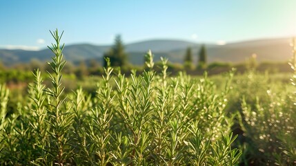 rosemary field dense bushes img