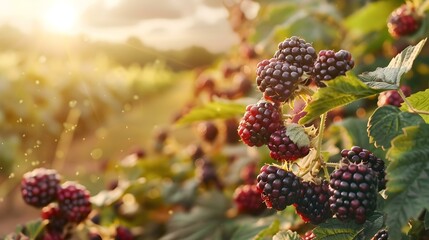a blackberry field dense image