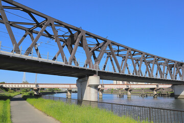 神崎川と鉄道橋