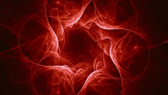 Solar fire storm vortex slowly turning as it devours space and time into it's black hole center, fractal flame seamless looping.