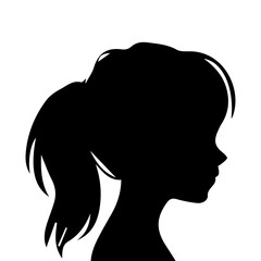 Hair Style Woman Silhouette Illustration