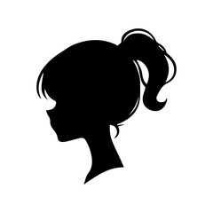 Hair Style Woman Silhouette Illustration
