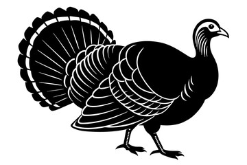 turkey silhouette vector illustration