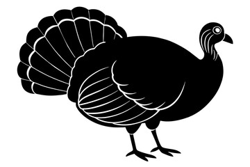 turkey silhouette vector illustration