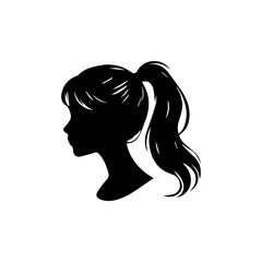 Hair Style Woman Silhouette Illustration