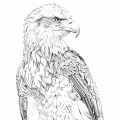 sketch of eagle