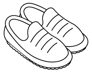 Sketch of women shoe