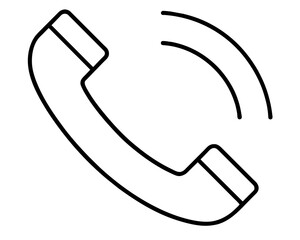 Phone icon on white background