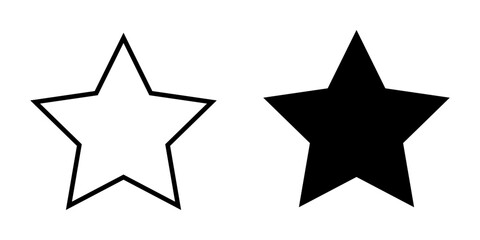 Star Symbol isolated white background. vector illustration. color editable.k nyimpan