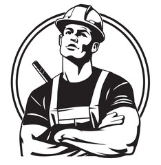 workers wear helmets