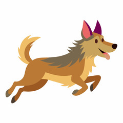 running fox illustration