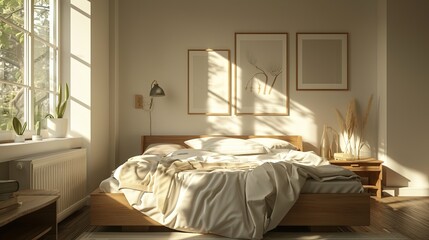 Obraz premium Cozy Scandinavian Living Room