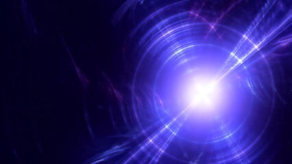 Futuristischer violetter Lichteffekt in hell leuchtender Energiestruktur. Geschwindigkeitseffekt....