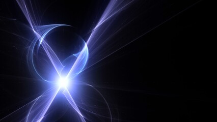 Futuristischer violetter Lichteffekt in hell leuchtender Energiestruktur. Geschwindigkeitseffekt....