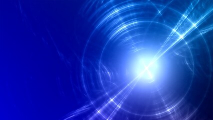 Futuristischer blauer Lichteffekt in hell leuchtender Energiestruktur. Geschwindigkeitseffekt....