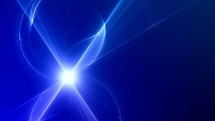 Futuristischer blauer Lichteffekt in hell leuchtender Energiestruktur. Geschwindigkeitseffekt....