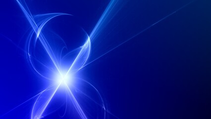 Futuristischer blauer Lichteffekt in hell leuchtender Energiestruktur. Geschwindigkeitseffekt....