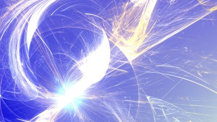 Futuristischer blauer Lichteffekt in hell leuchtender Energiestruktur. Geschwindigkeitseffekt....