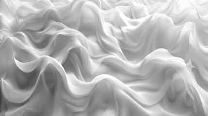 Obraz premium a close-up of white silk fabric. The fabric is soft and smooth, with a slightly shiny surface. 