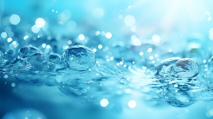 Medical blue, blurred background, soft light, calming and soothing effect