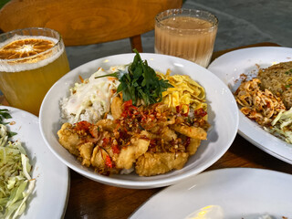 rice with chicken