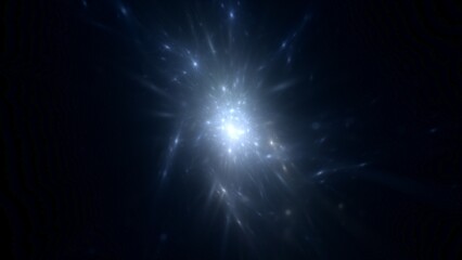 epische intergalaktische funkelnde Sterne im Universum, Kosmos, Astronomie, Sci-Fiction,...