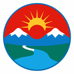 Sun springs and mountains