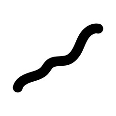 Fototapeta premium Curly bold lines brush strokes. Vector design resembling scribbled brush strokes. Hand-drawn curved lines of marker.