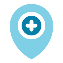 Fototapeta premium location icon for illustration