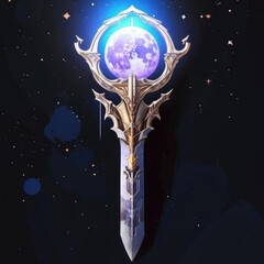 A mythical blade, a book cover.